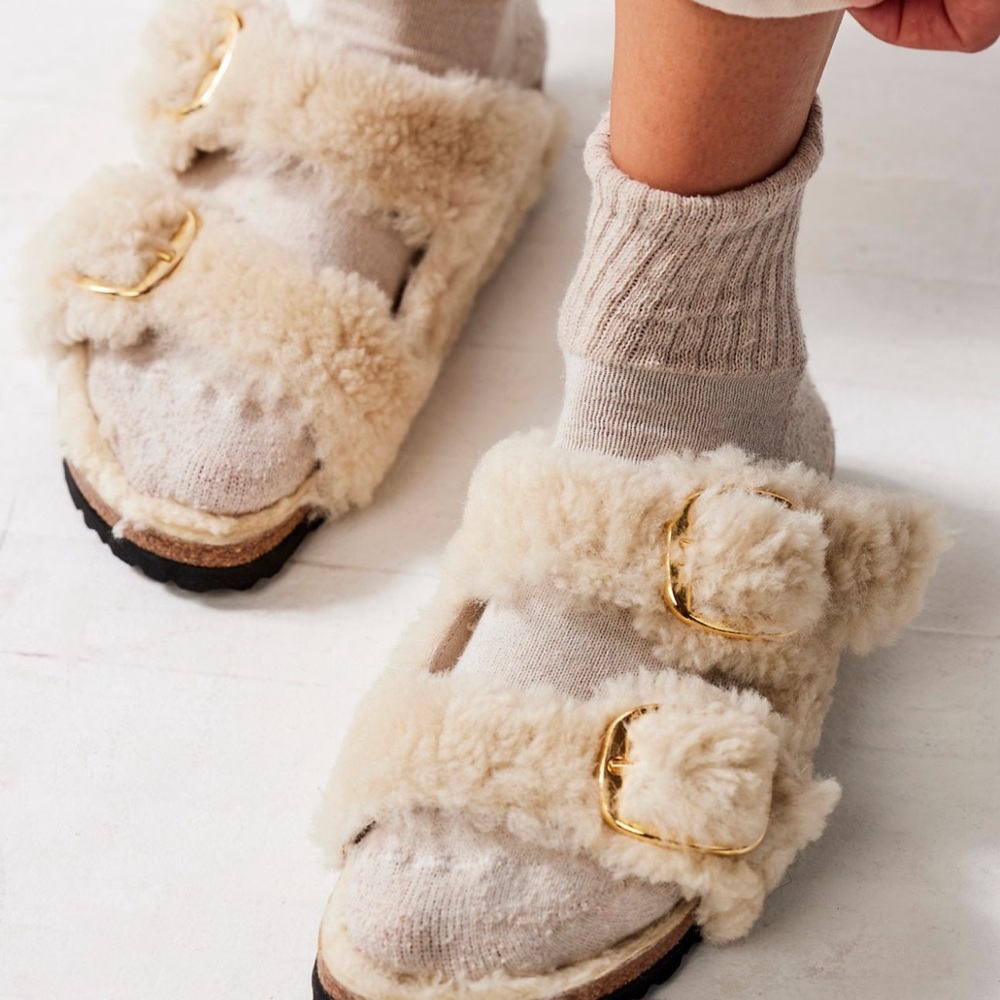 Arizona Big Buckle Teddy Shearling Birkenstock